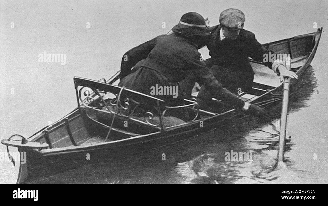 Lady Lenkboot eines blinden Soldaten aus St. Dunstan's, WW Stockfoto