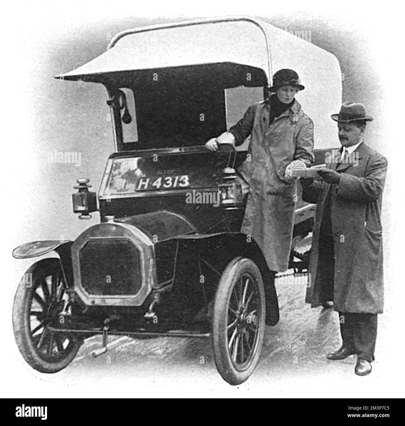 Eine Frau Chauffeur, 1. Weltkrieg Stockfoto