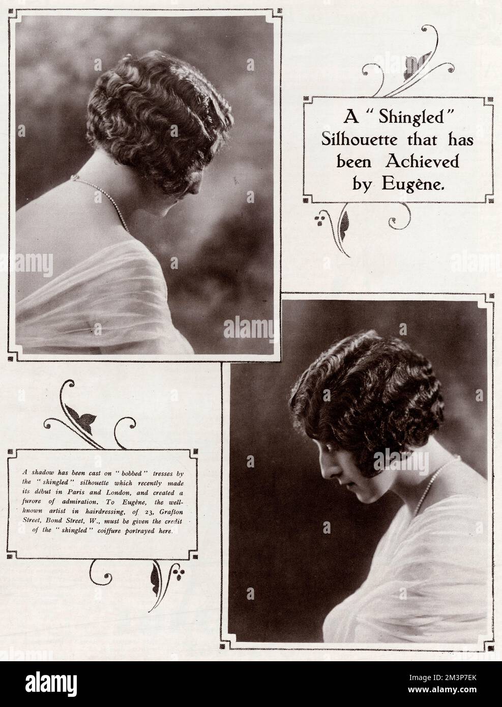 Shingled Bobbed Hair von Eugene 1923 Stockfoto