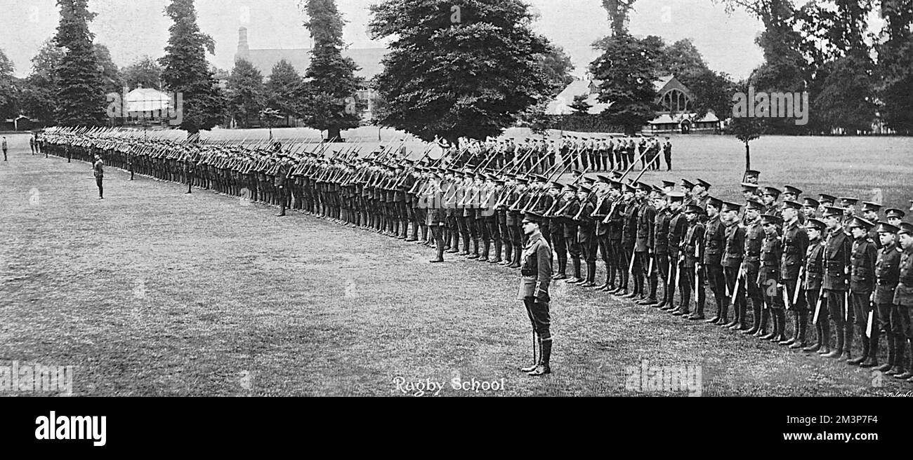 Offizierstraining Corps, Rugby School, 1. Weltkrieg Stockfoto