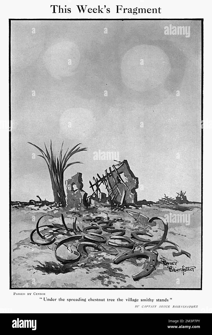 „This Week's Fragment“ von Bruce Bairnsfather Stockfoto