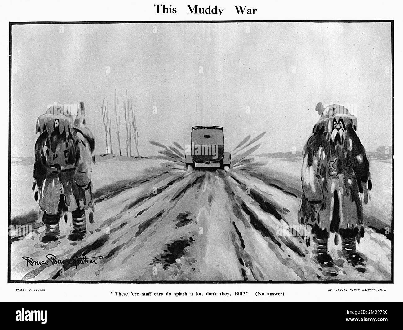 „This Muddy war“ von Bruce Bairnsfather Stockfoto