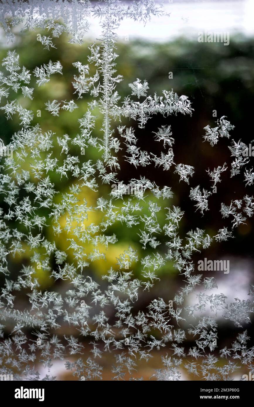 mattierte Fenster Stockfoto