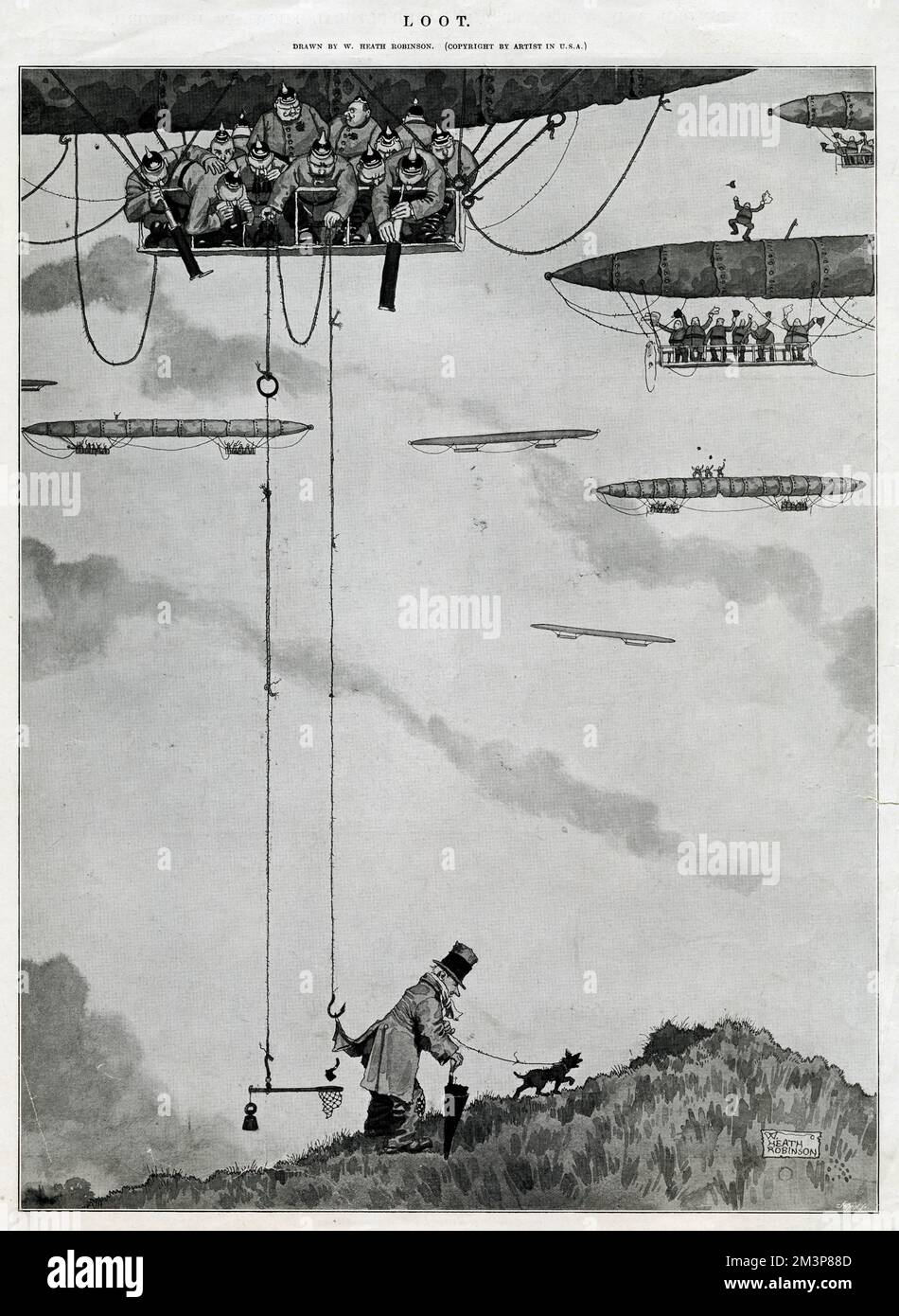 Beute von William Heath Robinson 1. Weltkrieg Stockfoto