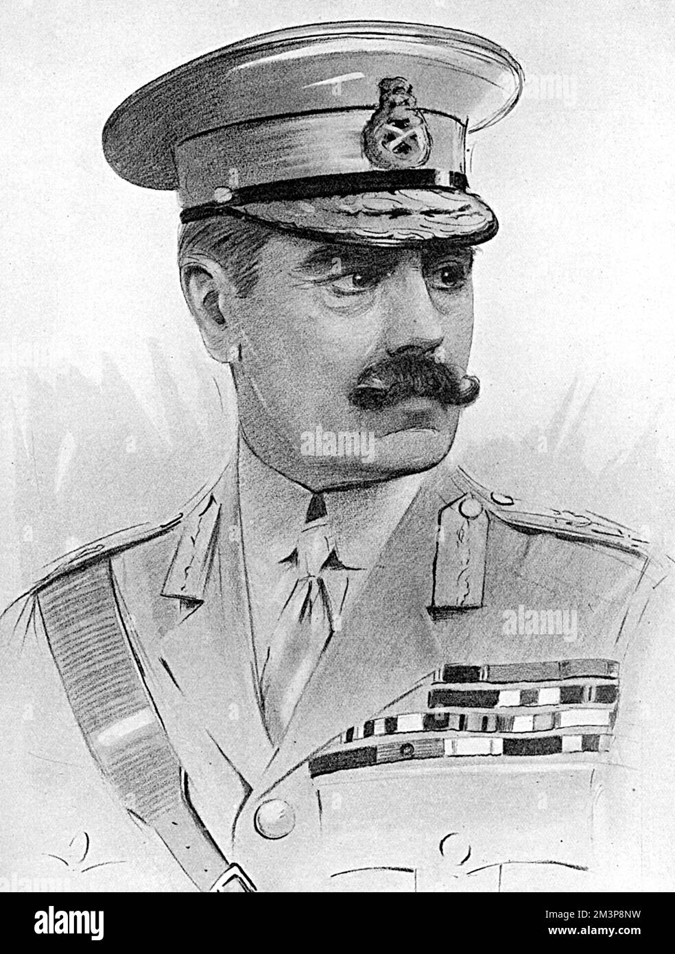 Generalleutnant Sir Francis Lloyd GCVO KCB DSO (12. August 1853 26, Februar 1926), Offizier der britischen Armee. Er wurde Generalmajor und kommandierte die Brigade der Wachen und General Officer des Londoner Bezirks. War während des Ersten Weltkriegs für die Verteidigung Londons verantwortlich, insbesondere vor dem Angriff von Zeppelin. Datum: 1918 Stockfoto