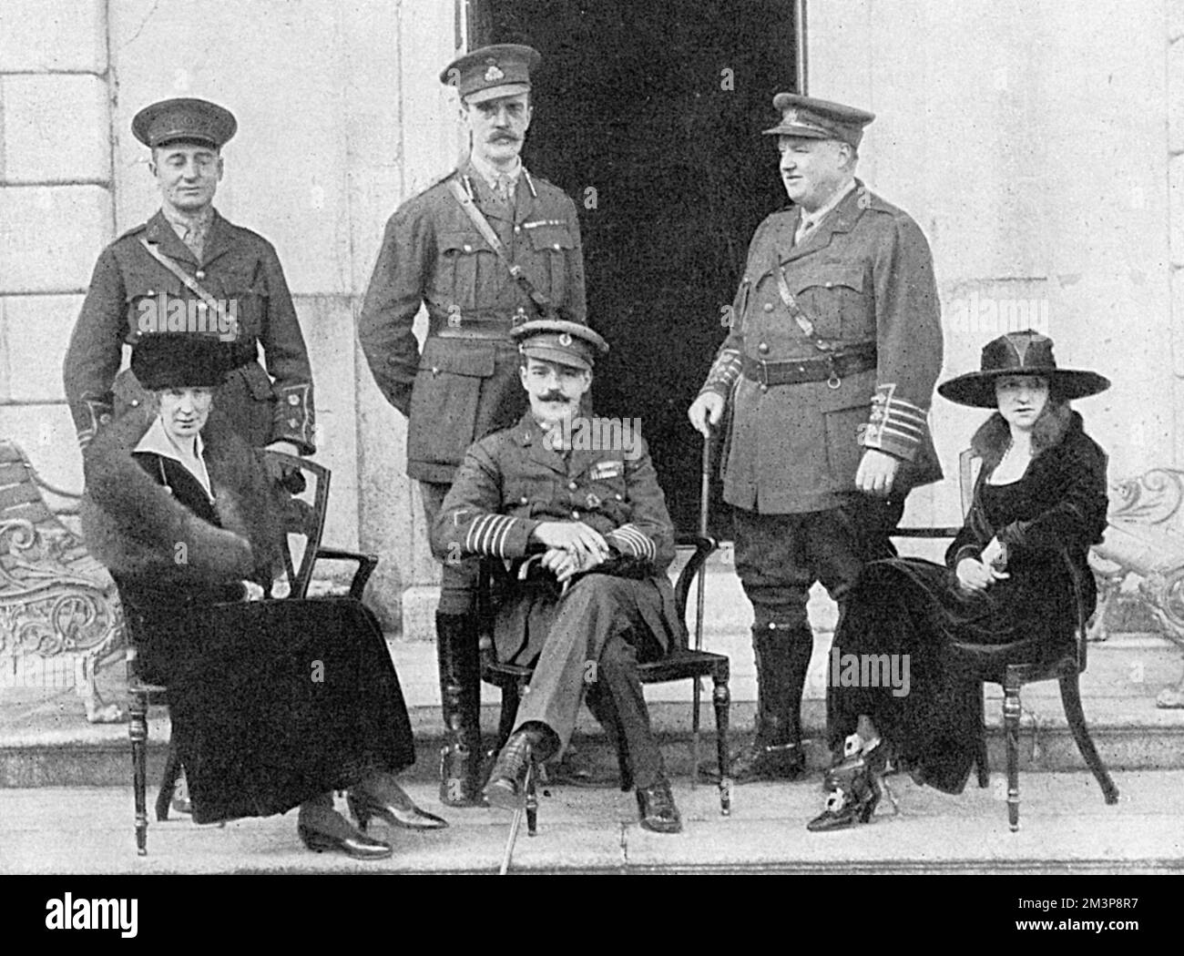 König Manuel in Irland, 1. Weltkrieg Stockfoto