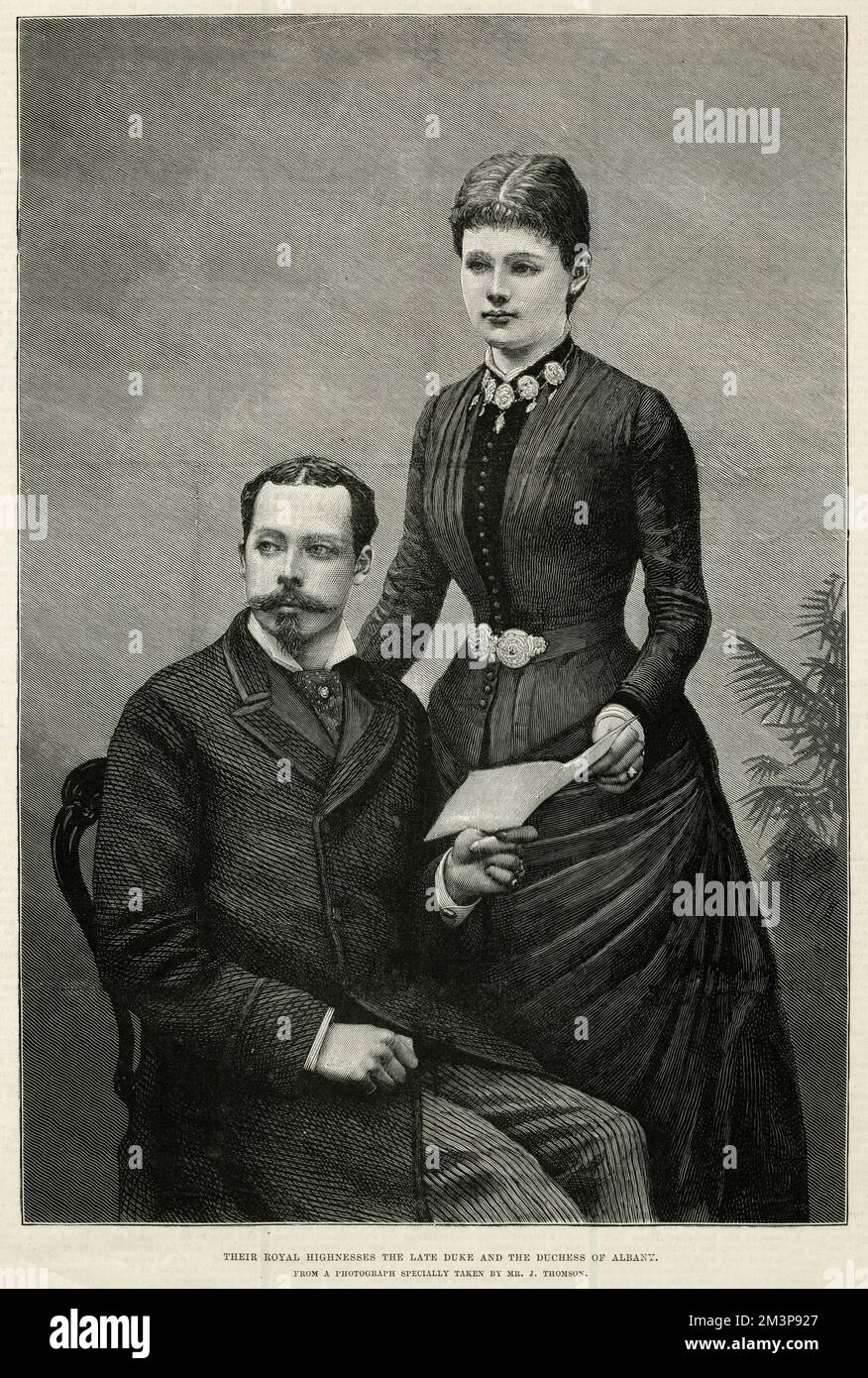Prinz Leopold, Herzog von Albany und Prinzessin Helena Stockfoto