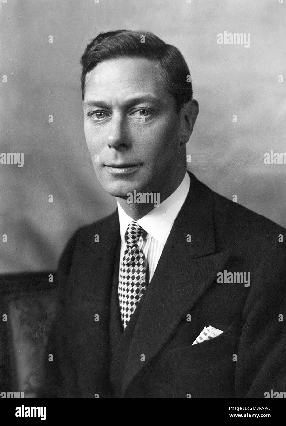 König George VI. (1895-1952), im Mai 1938 zu der Zeit des 1.. Jahrestags seiner Krönung abgebildet. Datum: Mai 1938 Stockfoto
