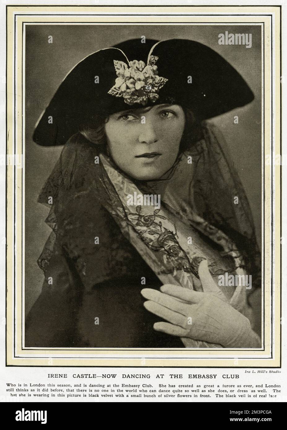 Irene Castle 1923 Stockfoto