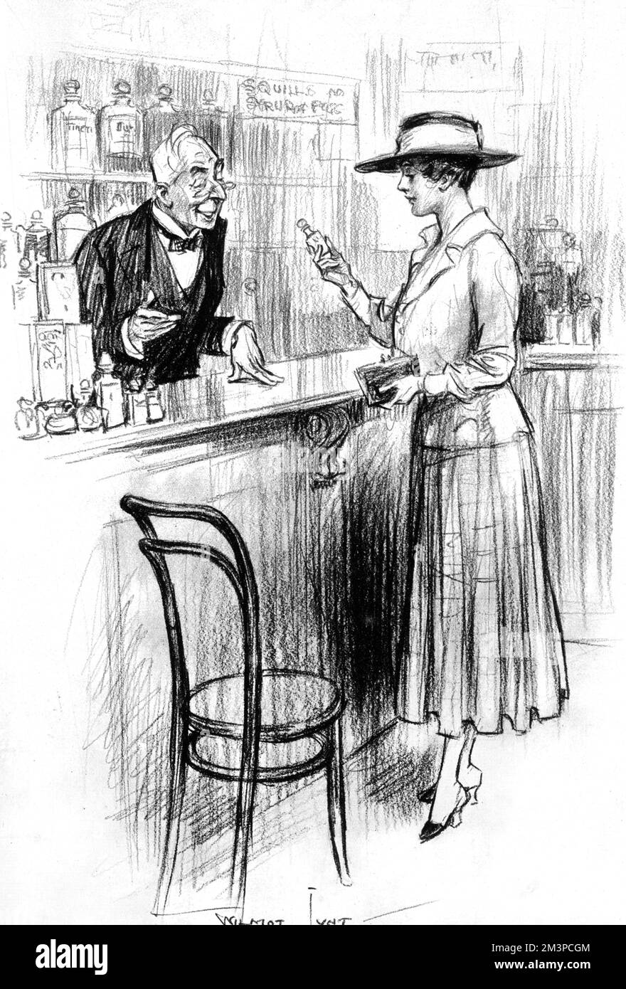 A Scent Evanescent von Wilmot Lunt - Benzinknappheit, WW1 Stockfoto