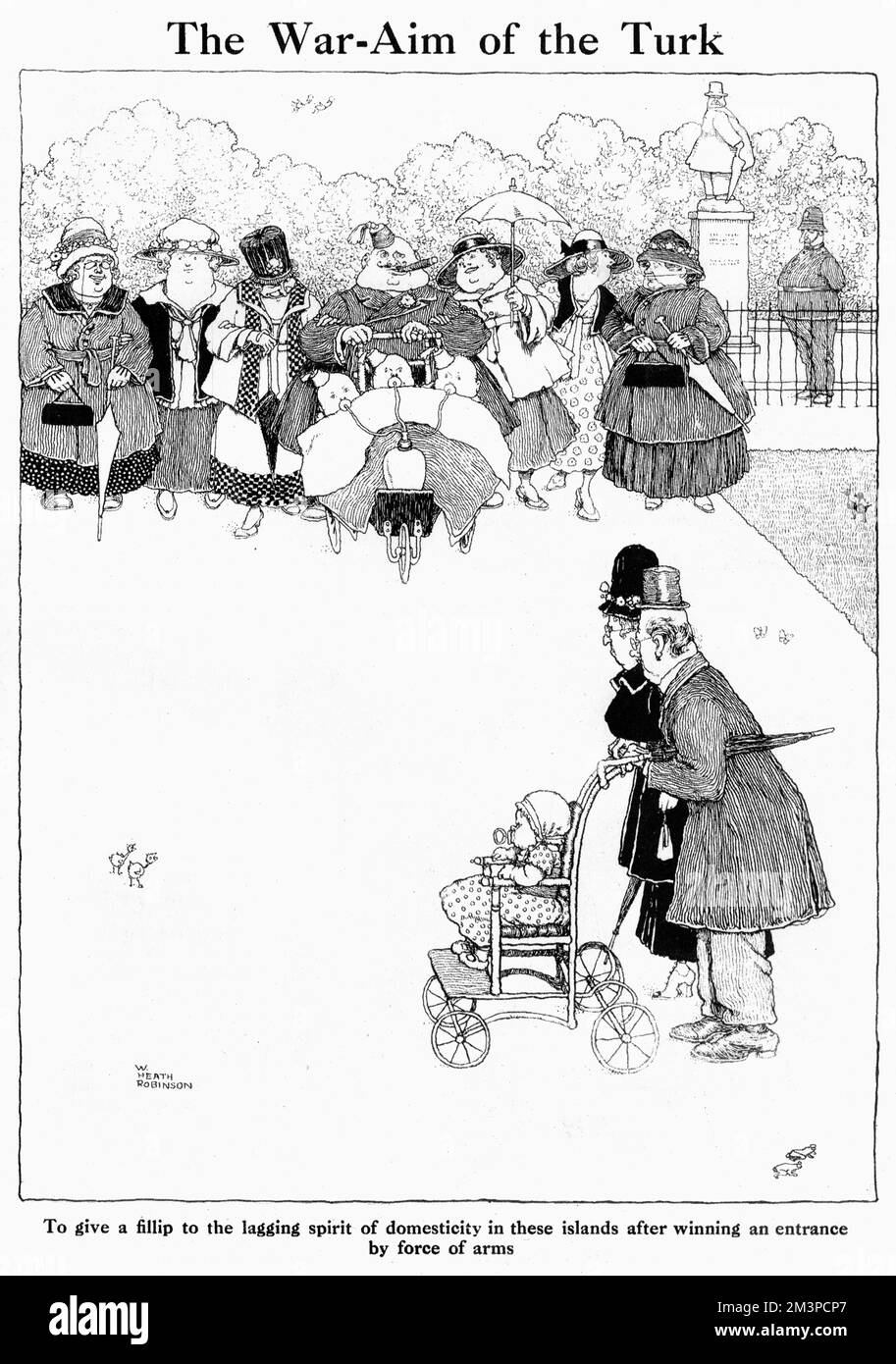 Das Kriegsziel des Türken, von W.. Heath Robinson Stockfoto