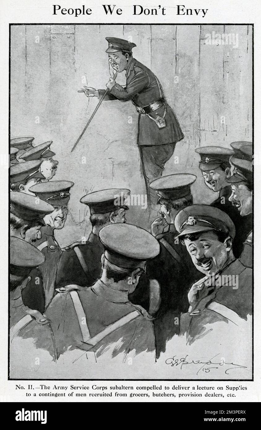 Leute, die wir nicht beneiden, von George Studdy, 1915. Stockfoto