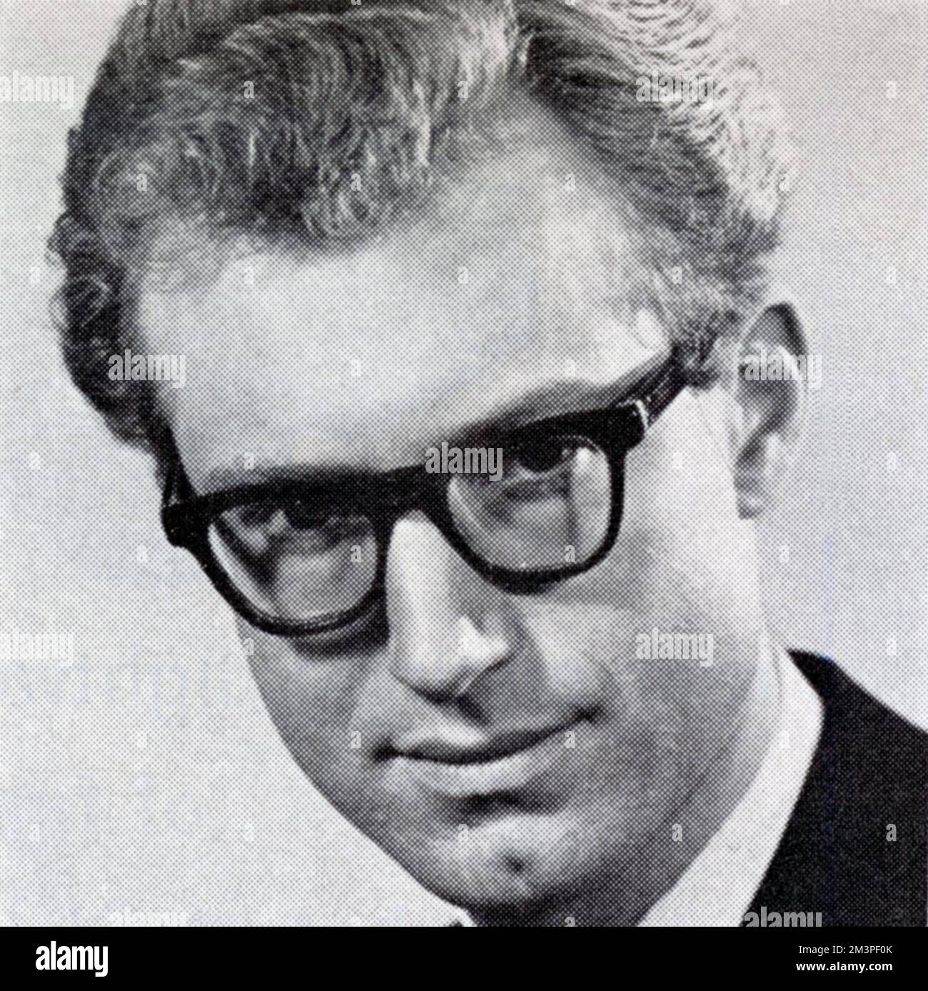 Bamber Gascoigne (1935- ), britischer Fernsehmoderator und Autor, bekannt als der ursprüngliche Quizmaster bei der "University Challenge". Datum: 1966 Stockfoto