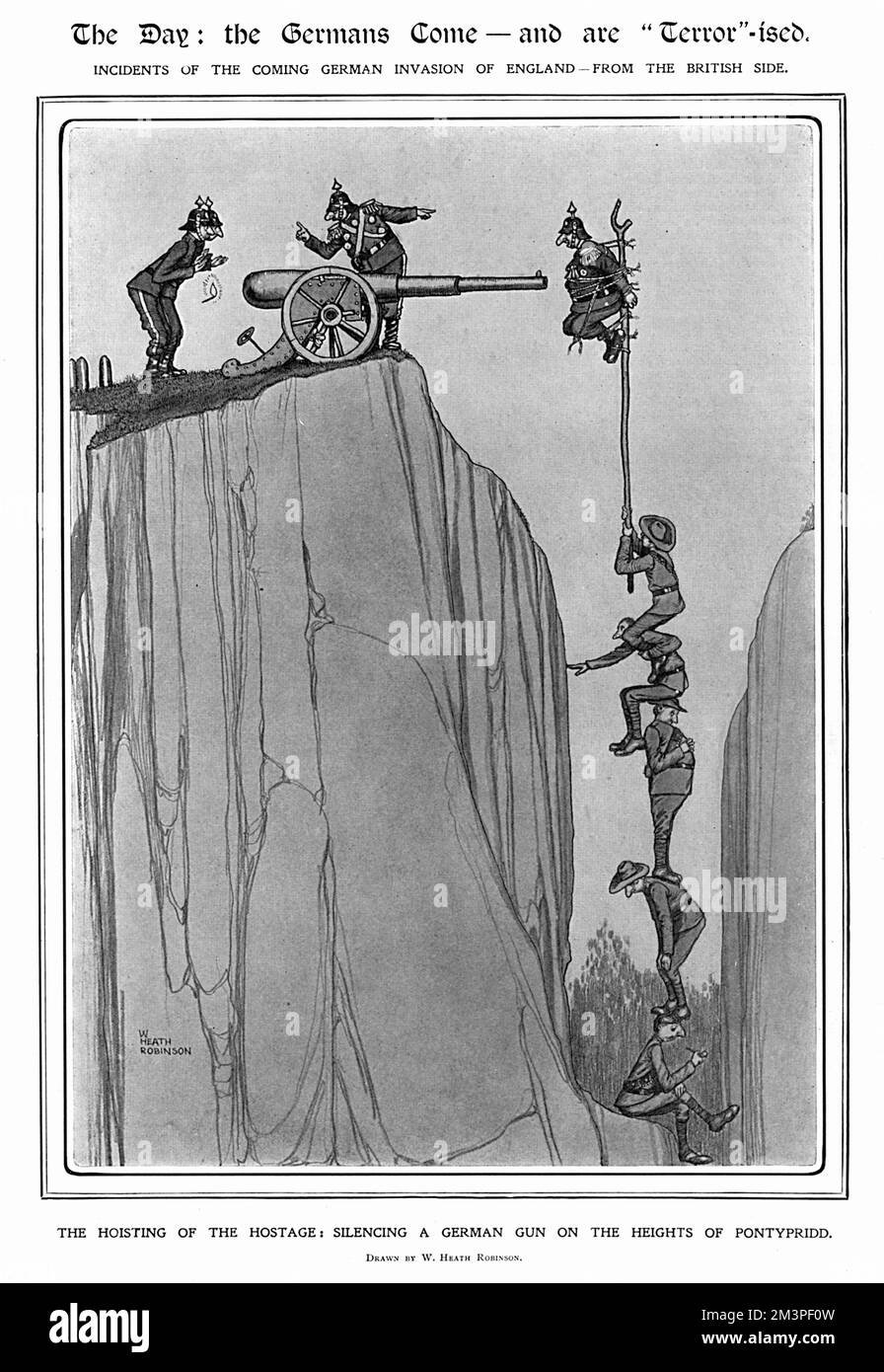 Der Tag, Heath Robinson - der Hieb der Geisel Stockfoto