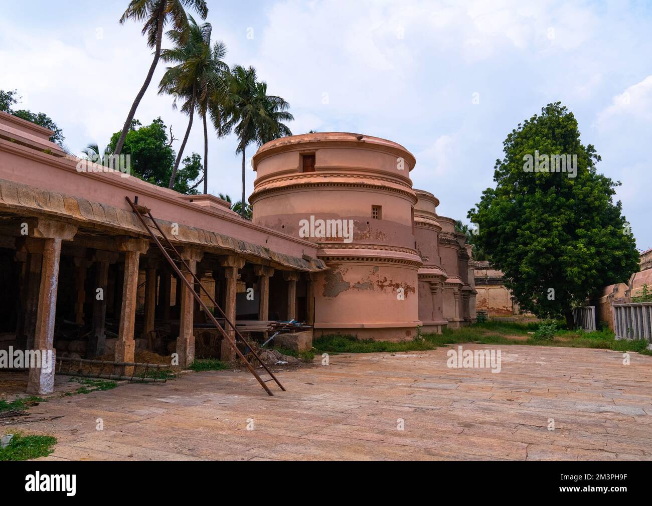 Sri Ranganathaswamy Tempel restaurierte Getreidekörner, Tamil Nadu, Tiruchirappalli, Indien Stockfoto