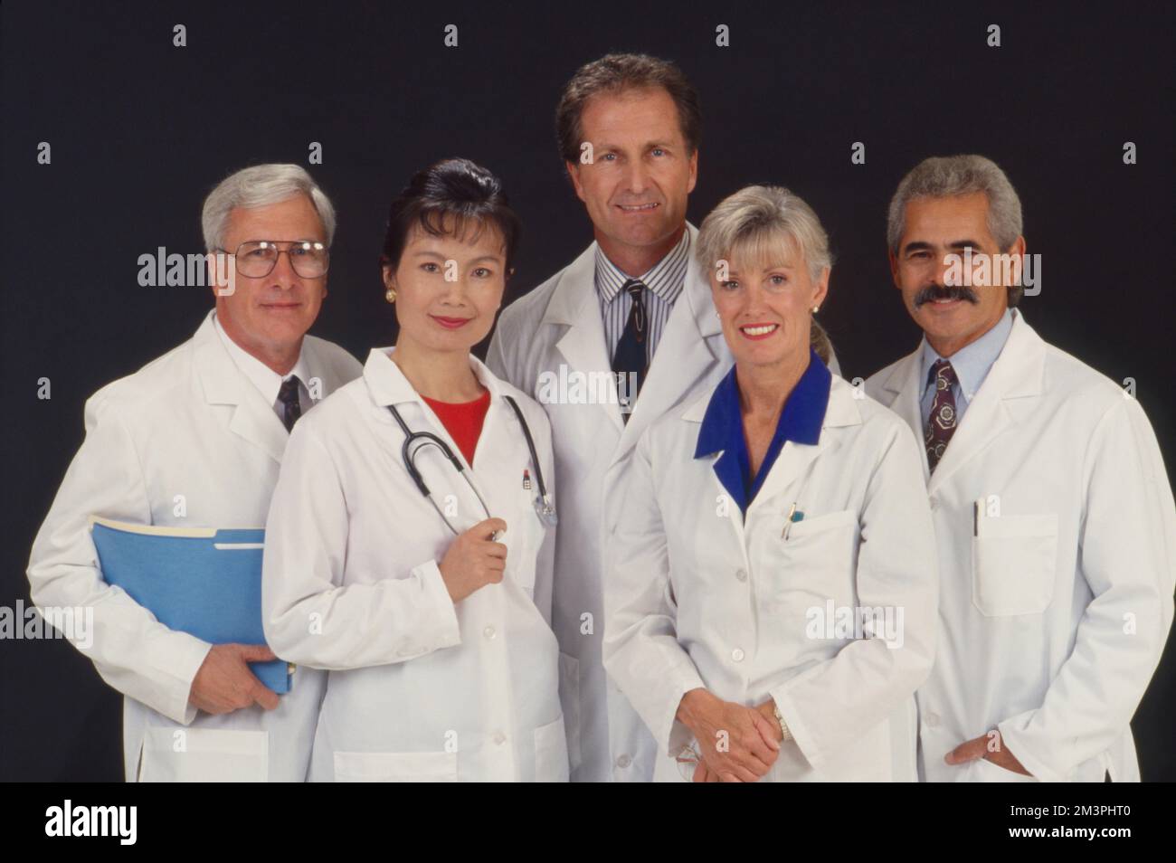 Porträt einer Gruppe von Ärzten und Ärztinnen Stockfoto