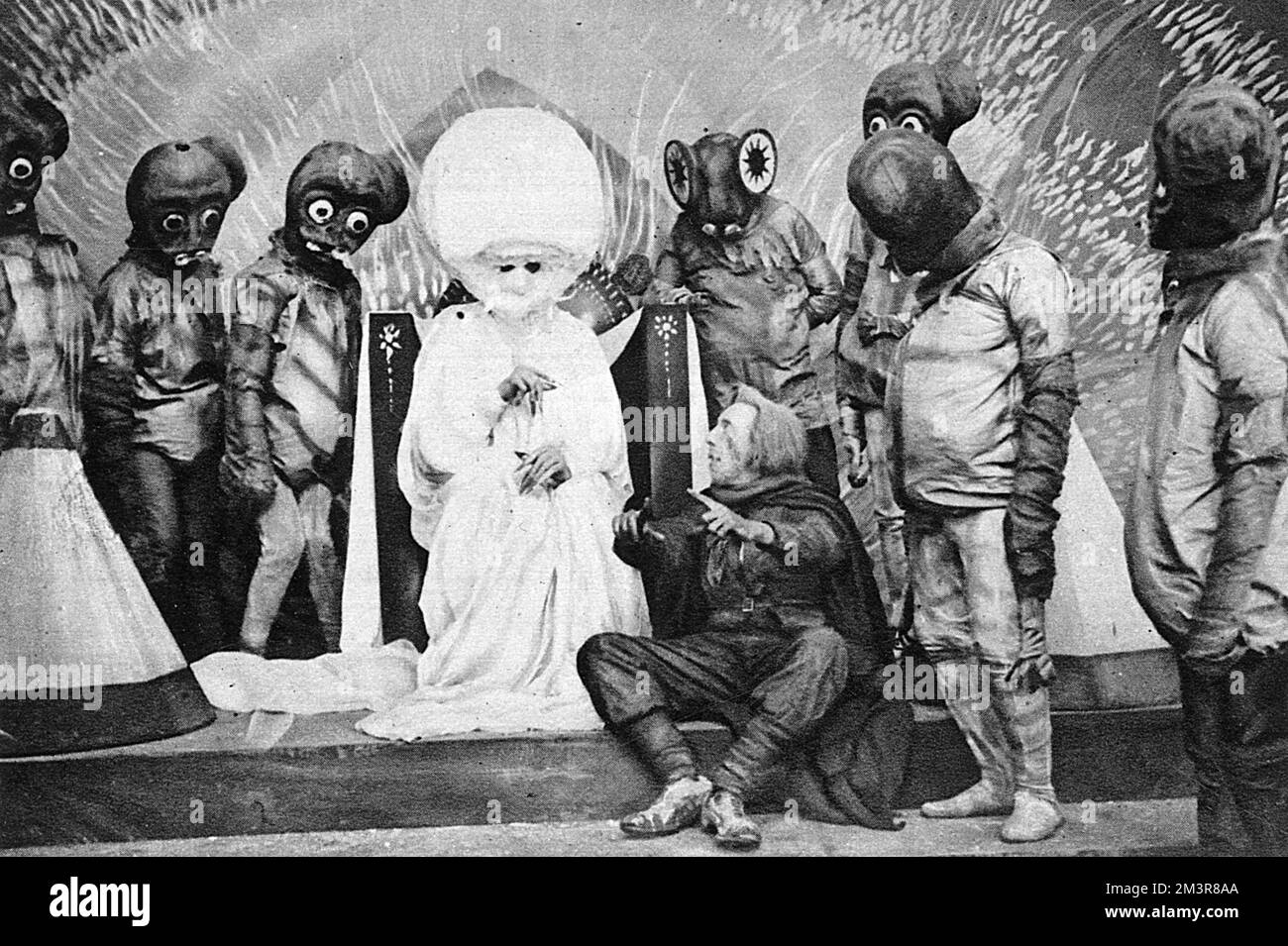 Szene aus dem Film The First Men in the Moon - H. G. Wells Stockfoto