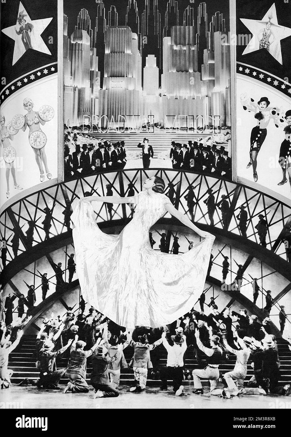 Eine Bühnenmontage von Busby Berkeley, die im Magazin London Life zu einer Filmsaison im National Film Theatre im Jahr 1965 vorgestellt wurde. Datum: 1965 Stockfoto