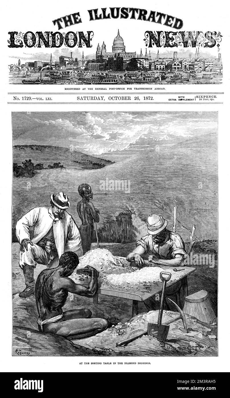 Illustrated London News Cover - The Diamond Diggers Stockfoto
