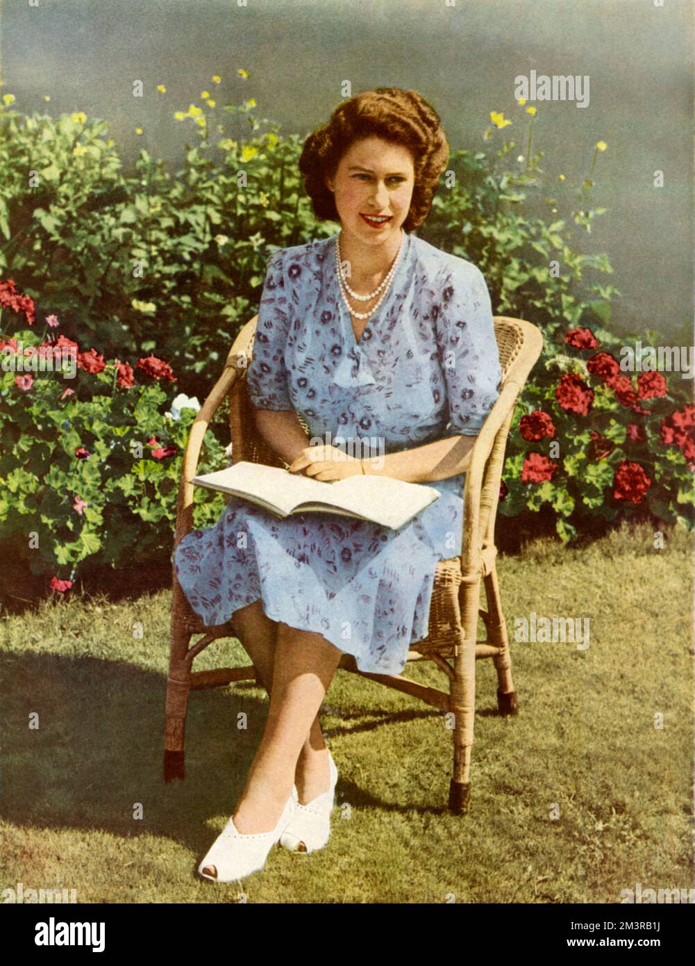 Die Erbin Presumptive, eine glückliche junge Frau und Mutter, H. R. H. Prinzessin Elizabeth, mit der sich das gesamte britische Commonwealth of Nations freut Datum: 1948 Stockfoto
