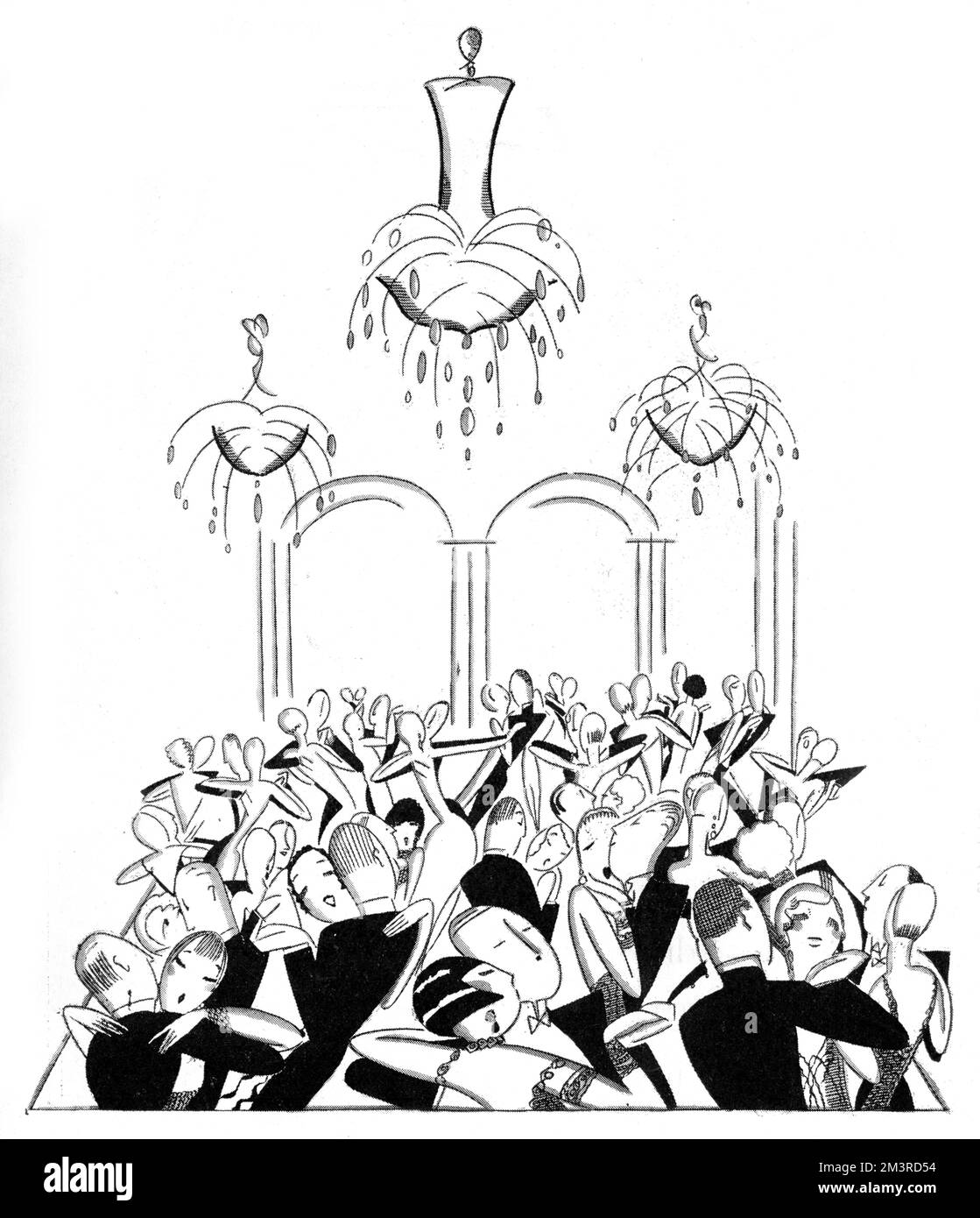 Der neue Ballsaal im Savoy by Fish Stockfoto