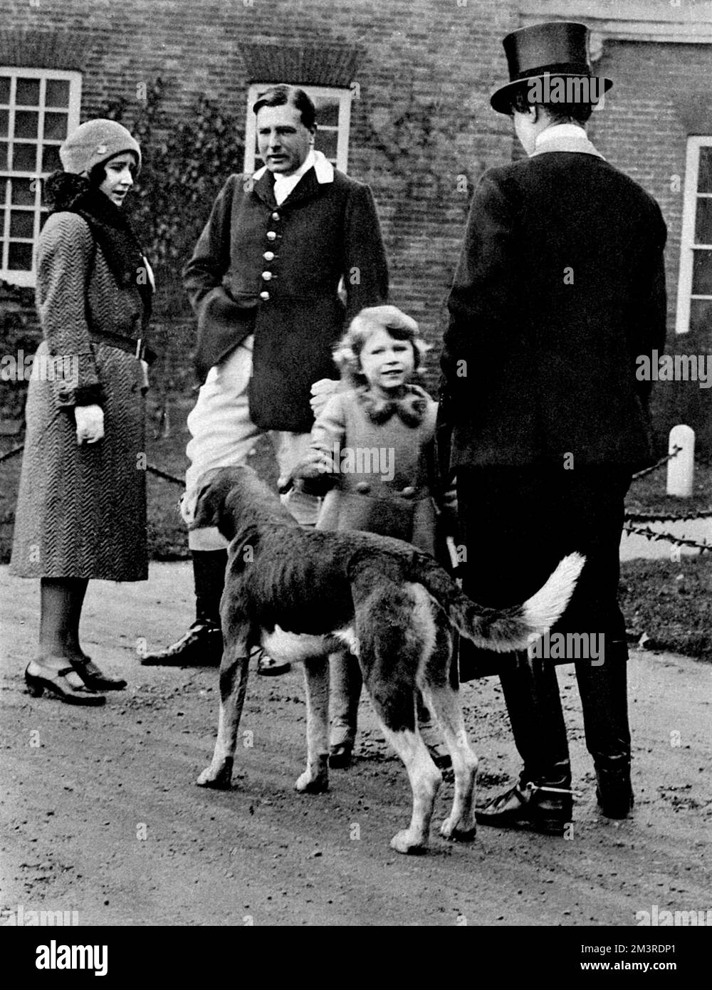 Prinzessin Elizabeth als Jagdfreundin Stockfoto