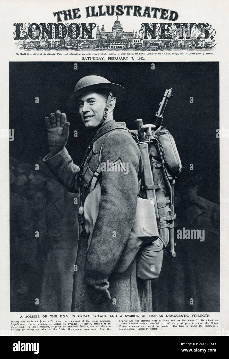 Amerikanischer Soldat, 2. Weltkrieg Stockfoto