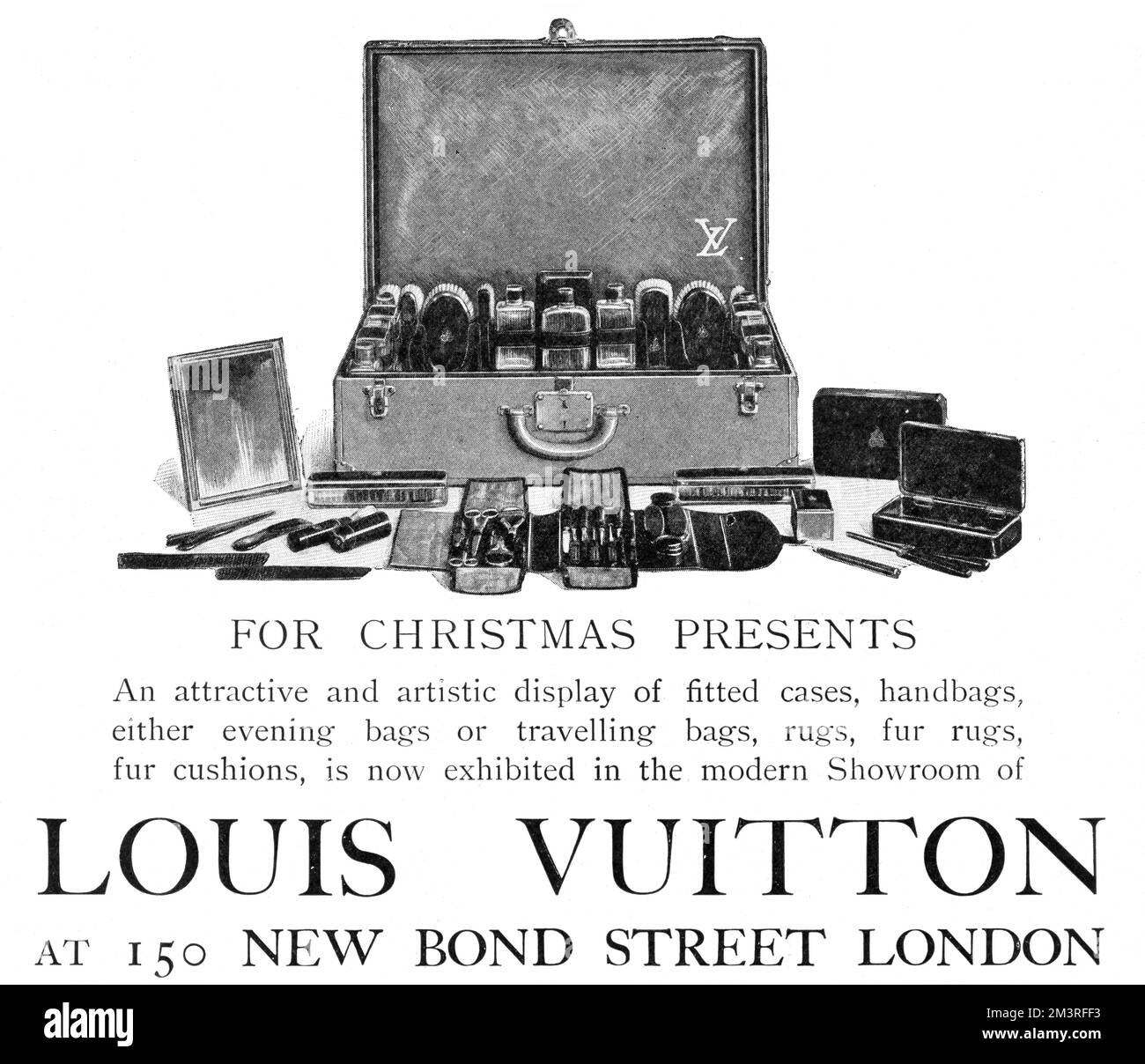 Louis Vuitton Werbung Stockfoto