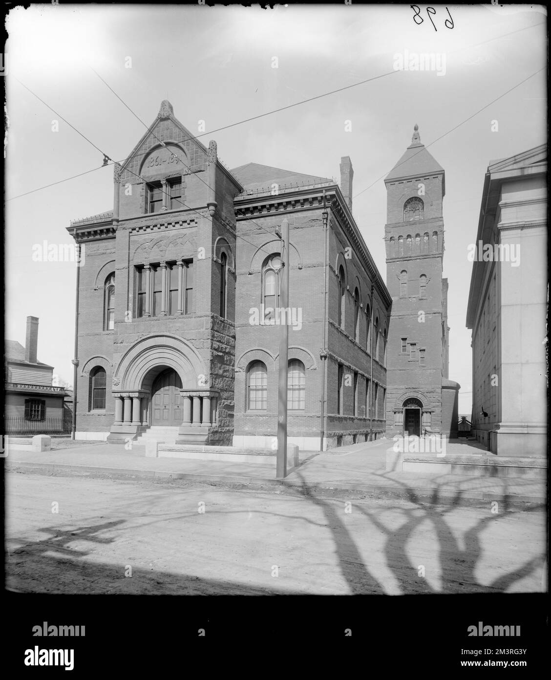 Salem, 34-36 Federal Street, Courthouse, 1861, Courthouses, Gebäude. Frank Cousins Glass Plate Negatives Collection Stockfoto