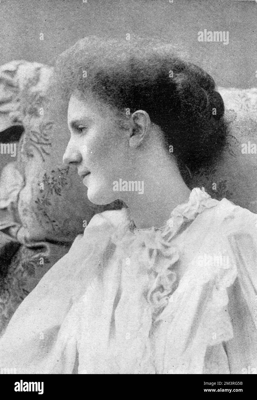 Eva Selina Laura Gore-Booth (1870-1926), irische Dichterin und Schauspielerin, Frauenrechtlerin, Sozialarbeiterin und arbeitsaktivistin. Datum: 1899 Stockfoto