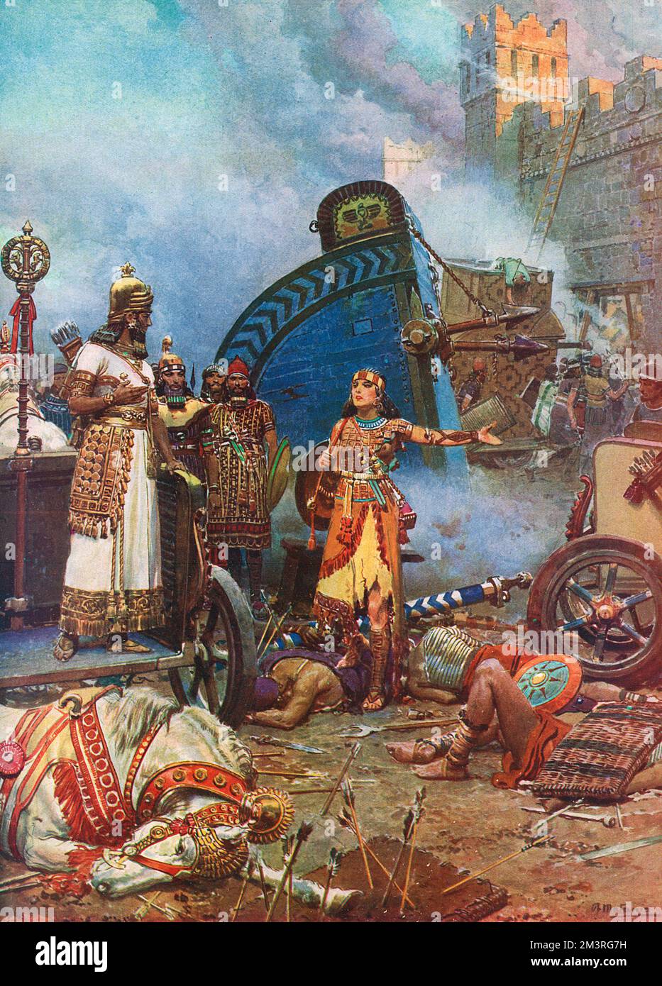 Große Königinnen der Vergangenheit Nr. 2 - Semiramis von Ninive Stockfoto