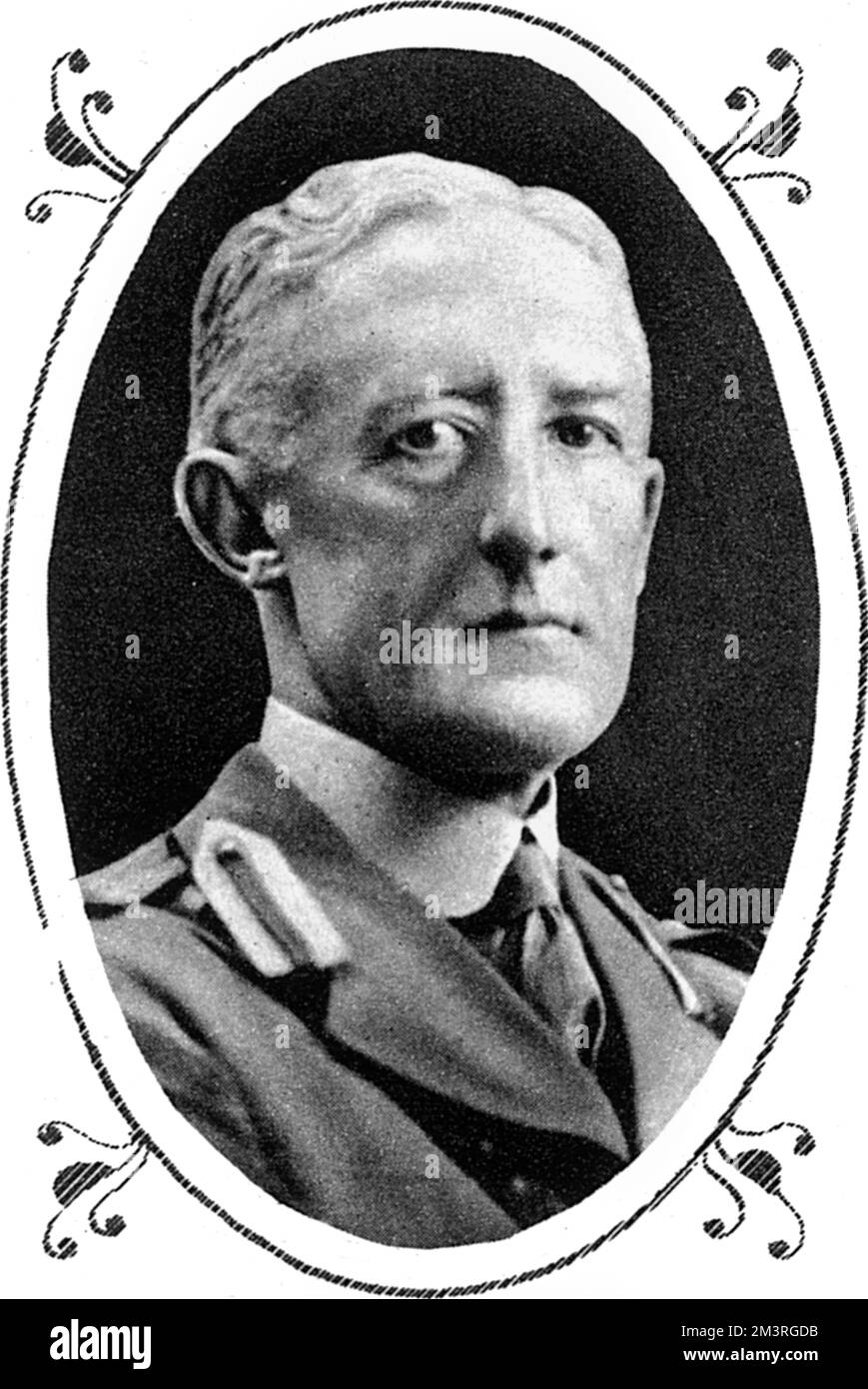 Porträt von Generalmajor Sir Percy Zachariah Cox (1864-1937), Offizier der britischen indischen Armee und Leiter des Kolonialbüros im Nahen Osten. 1922 Stockfoto