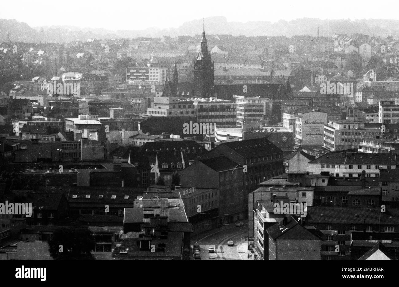 Die Stadt Wuppertal, die hier 1966 gezeigt wurde, war schon immer ein lohnendes Ausflugsziel, Deutschland Stockfoto