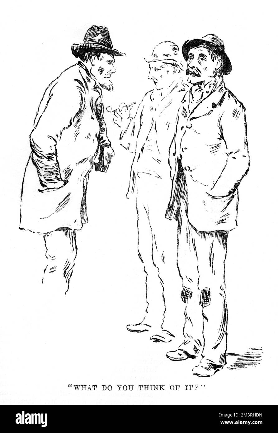 West End Riots, 1886 - "Ein Freund des Werktätigen" Stockfoto