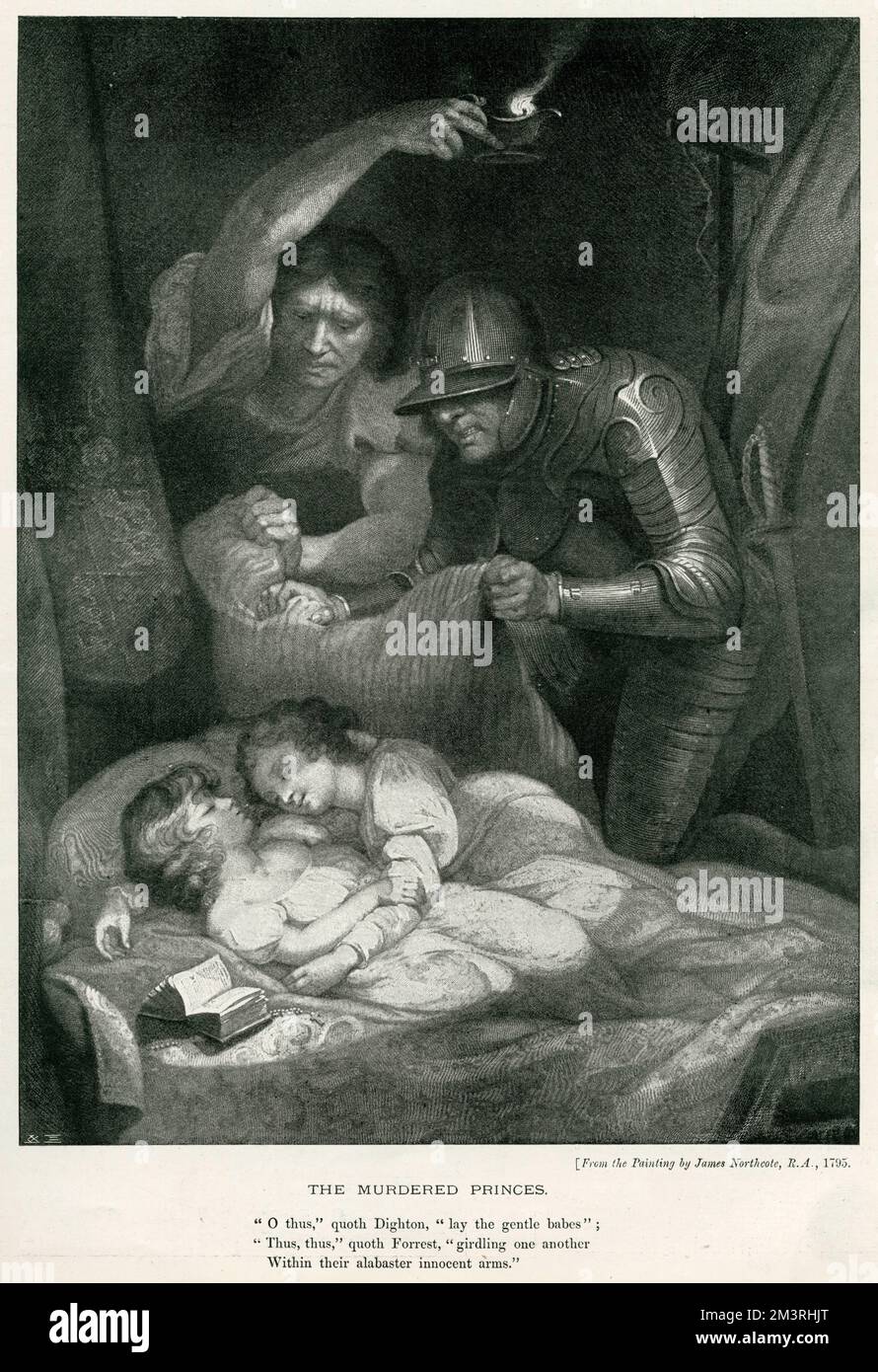Prinzen im Turm, Edward V. und Richard, Herzog von York Stockfoto