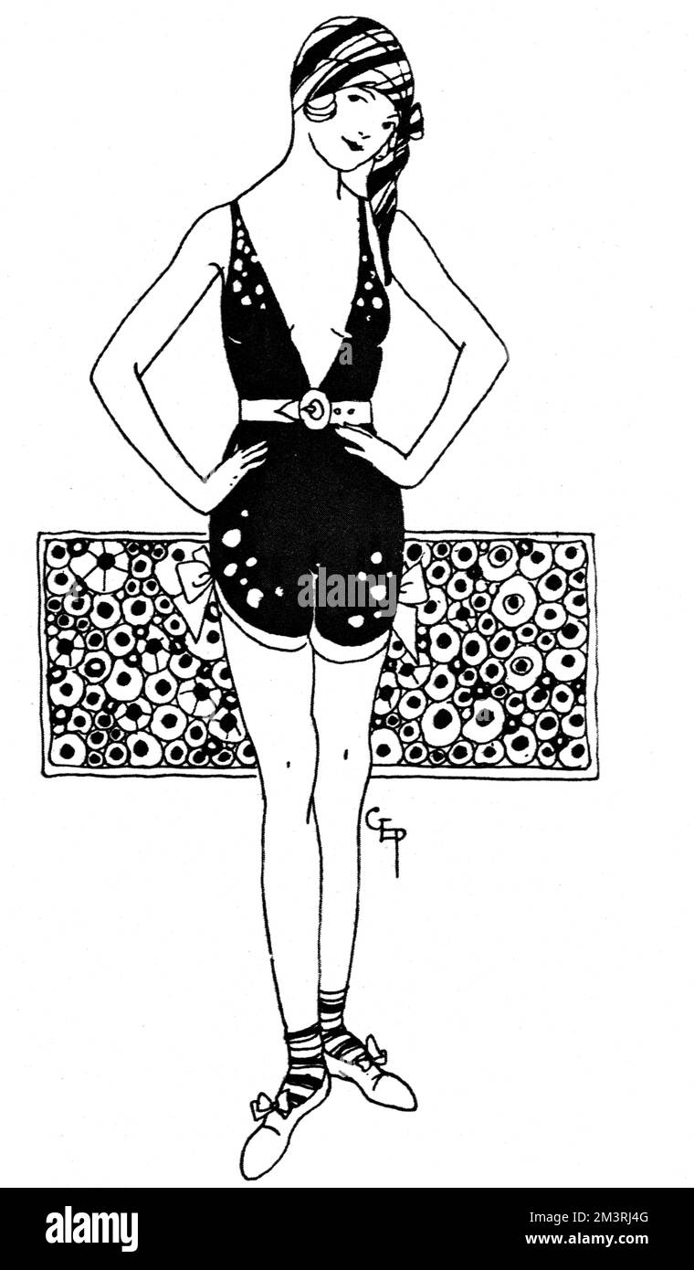 Stilvolle junge Dame in einem selbstgemachten Hürdenkostüm Stockfoto