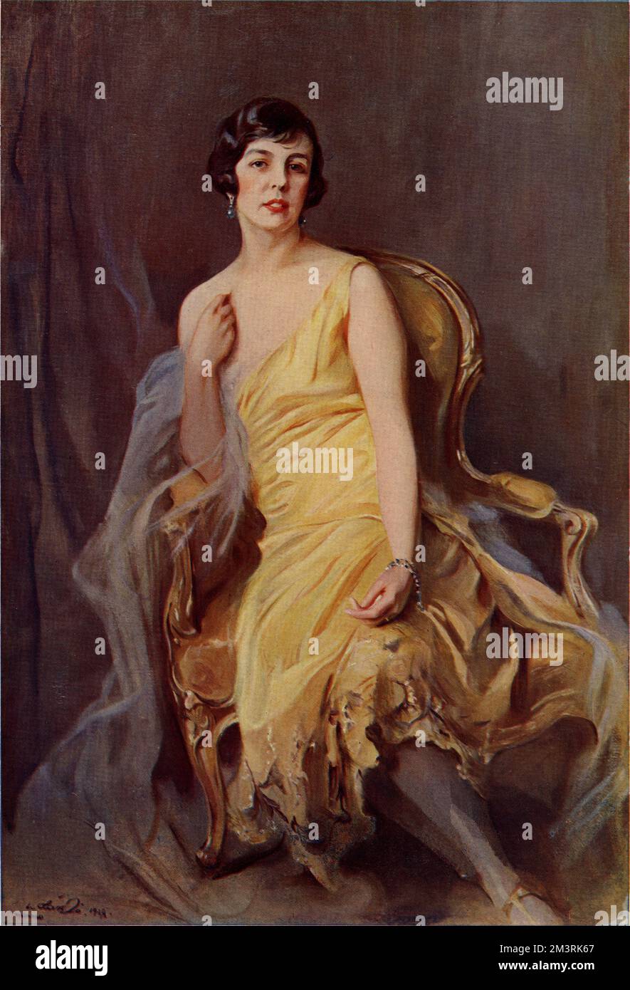 Prinzessin Charlotte Louise, Erbprinzessin von Monaco, Herzogin von Valentinois (1898-1977). 1928 Stockfoto