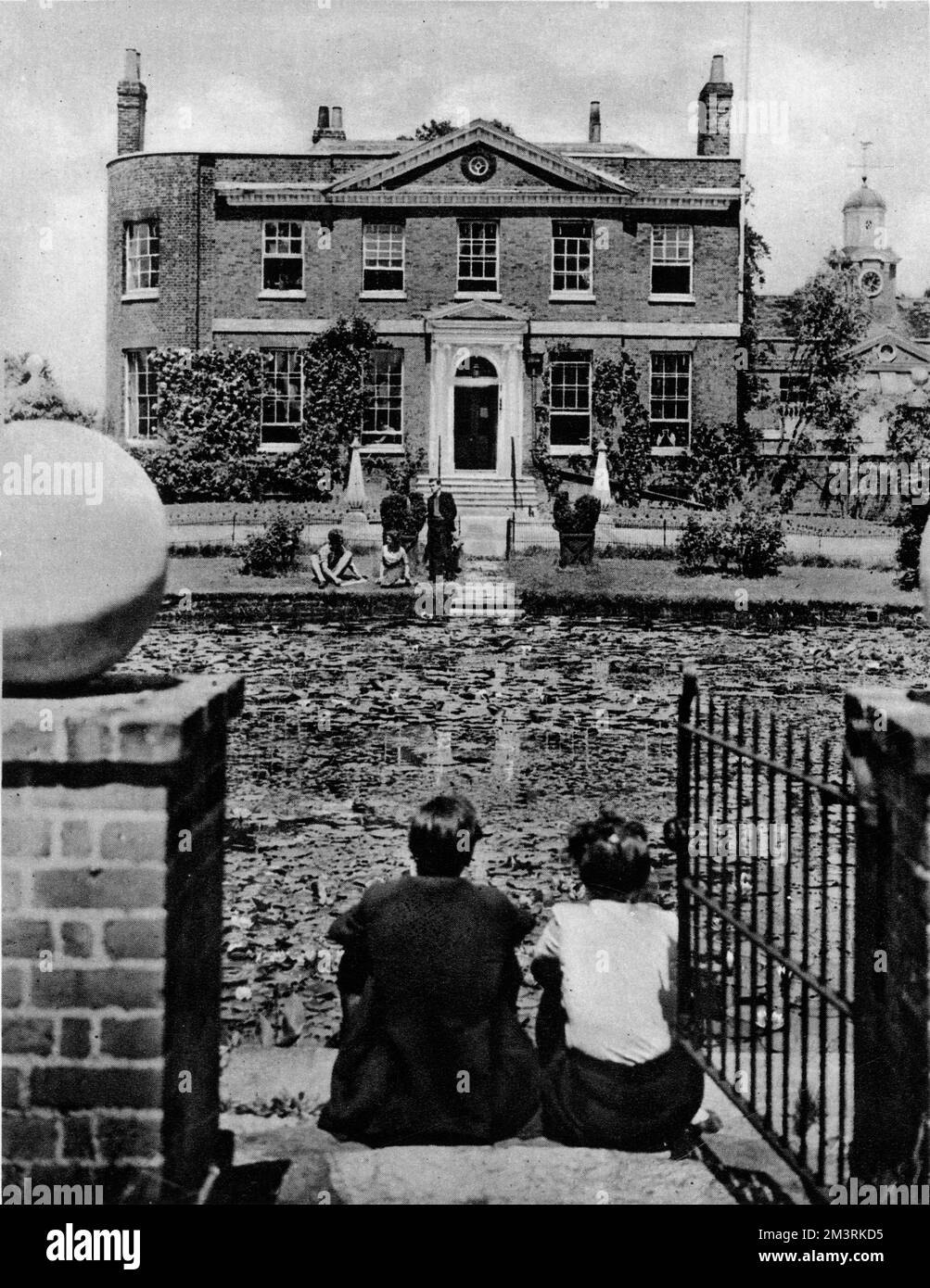 Mount House in Hadley Common, Barnet, Heimat der Architectural Association School während des Zweiten Weltkriegs. 1940 Stockfoto