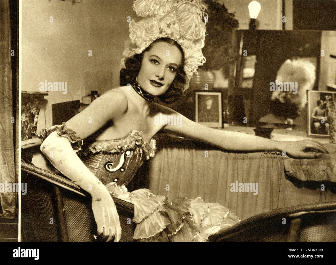 Beatrice Appleyard, Showgirl im Windmill Theatre, London. 1940 Stockfoto