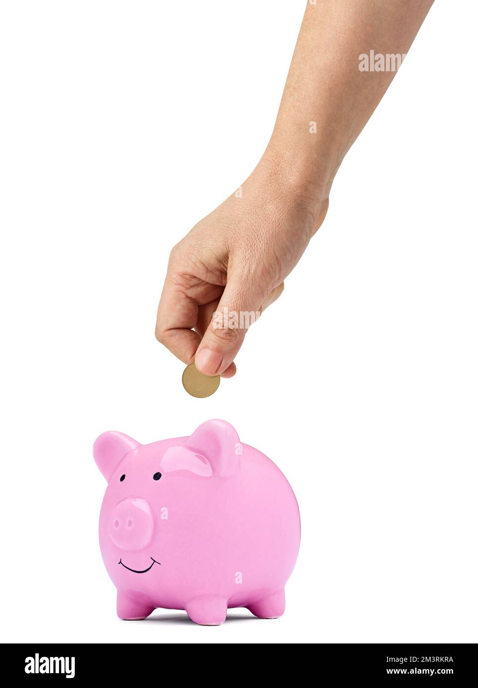 Münze Finanzierung Geld sparen Sparschwein Geschäft Investment Banking Sparschwein Reichtum Stockfoto