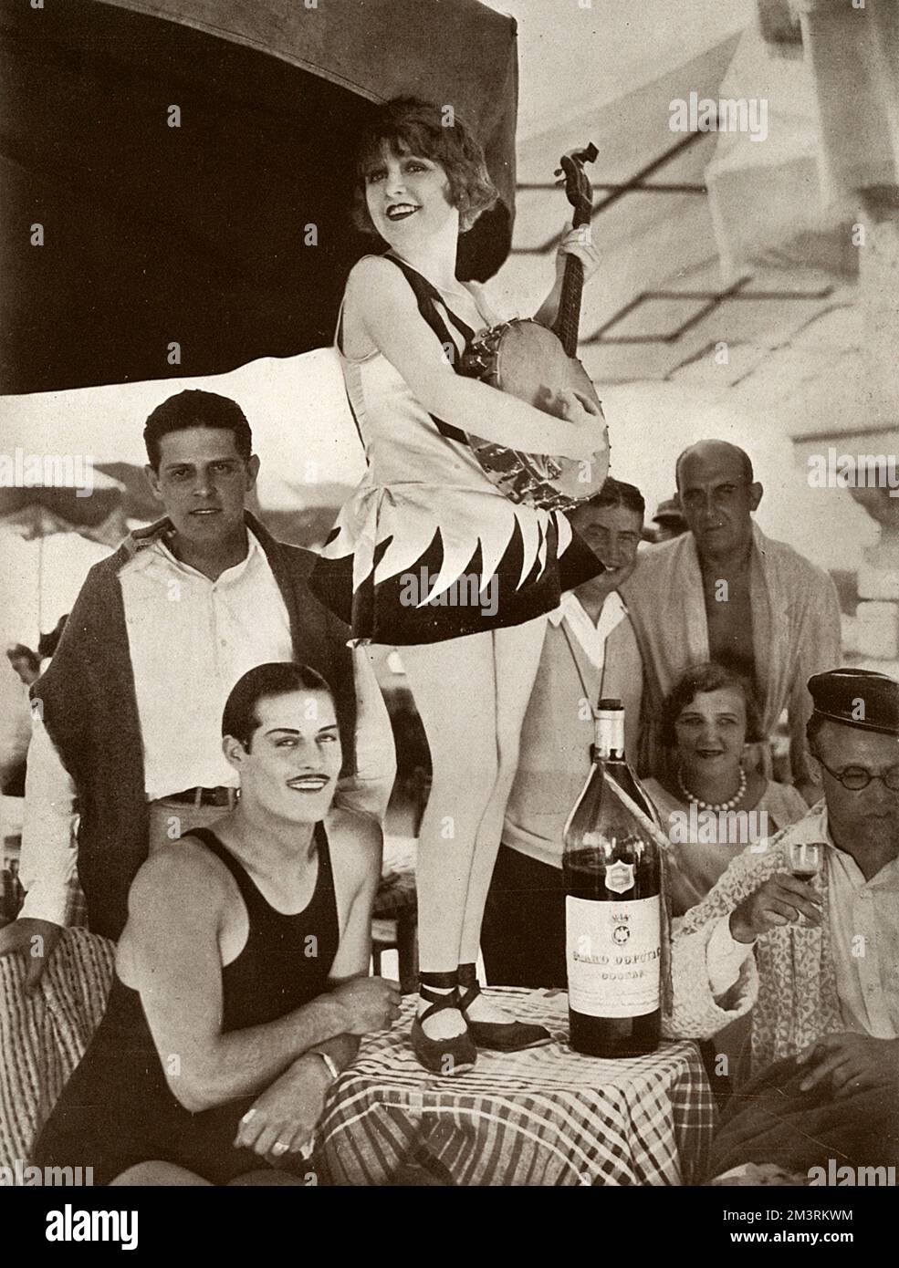 Betty Balfour in Antibes, französische Riviera Stockfoto