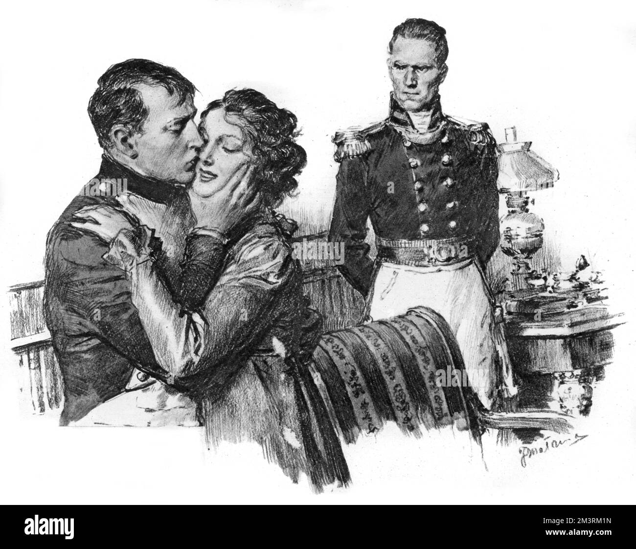 Mary Baker (n&#x9960;Willcocks) (1791-1864) eine Tochter von Devonshire Cobbler und bekannte Hochstaplerin. Baker gab sich als fiktive Prinzessin Caraboo aus und gab vor, aus einem weit entfernten Inselreich zu kommen, das sich in die Gesellschaft einweiht. Hier sieht man sogar Napoleon hinters Licht führen - sie hielt an der St. Helena war auf dem Weg nach Philadelphia und so war die Romantik ihrer bunten Geschichte, die Ex-Kaiser wurde gerührt, sie zu küssen. Datum: 1945 Stockfoto