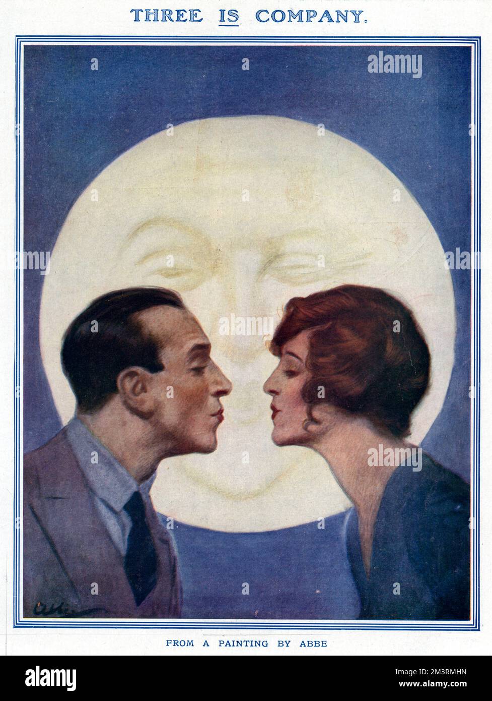 Drei ist Kompanie von Abbe Stockfoto