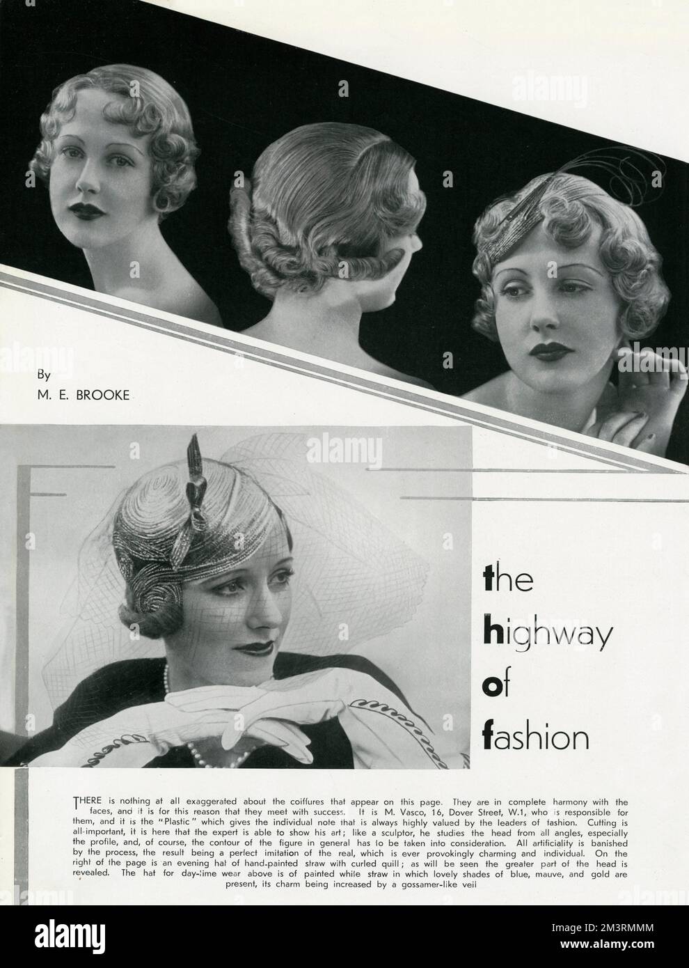 Highway of Fashion 1933 Stockfoto