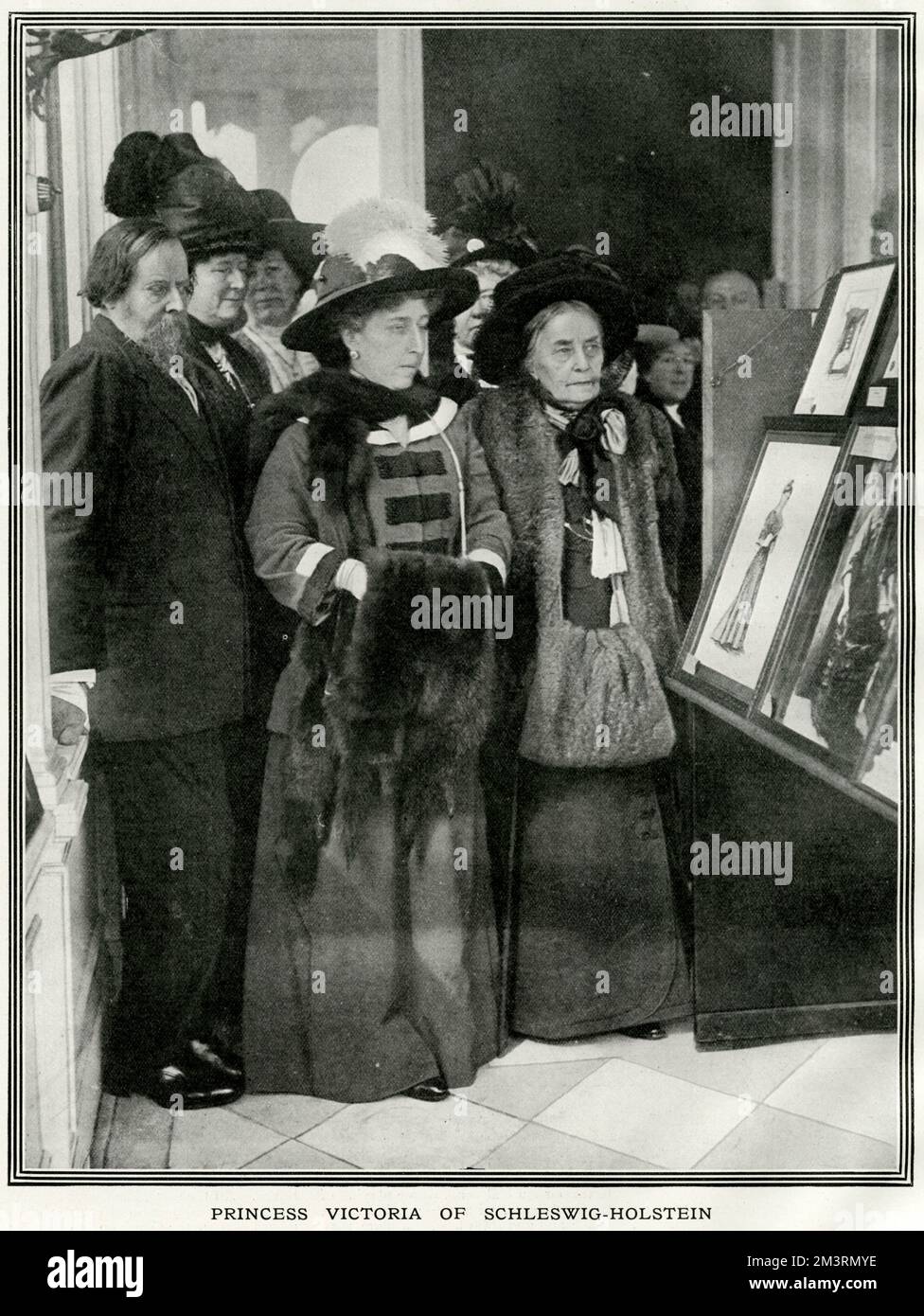 Prinzessin Victoria von Schleswig-Holstein, Kunstausstellung Stockfoto