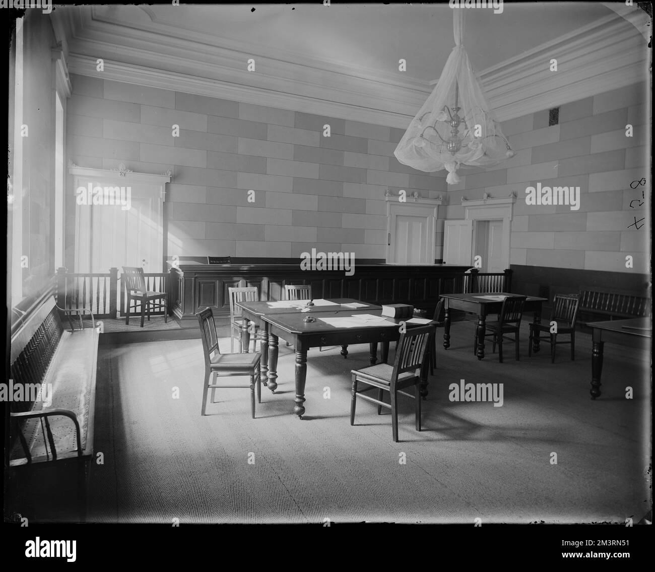 Salem, Federal Street, Courthouse, Probate Court, Courthouses, Gerichtssäle. Frank Cousins Glass Plate Negatives Collection Stockfoto