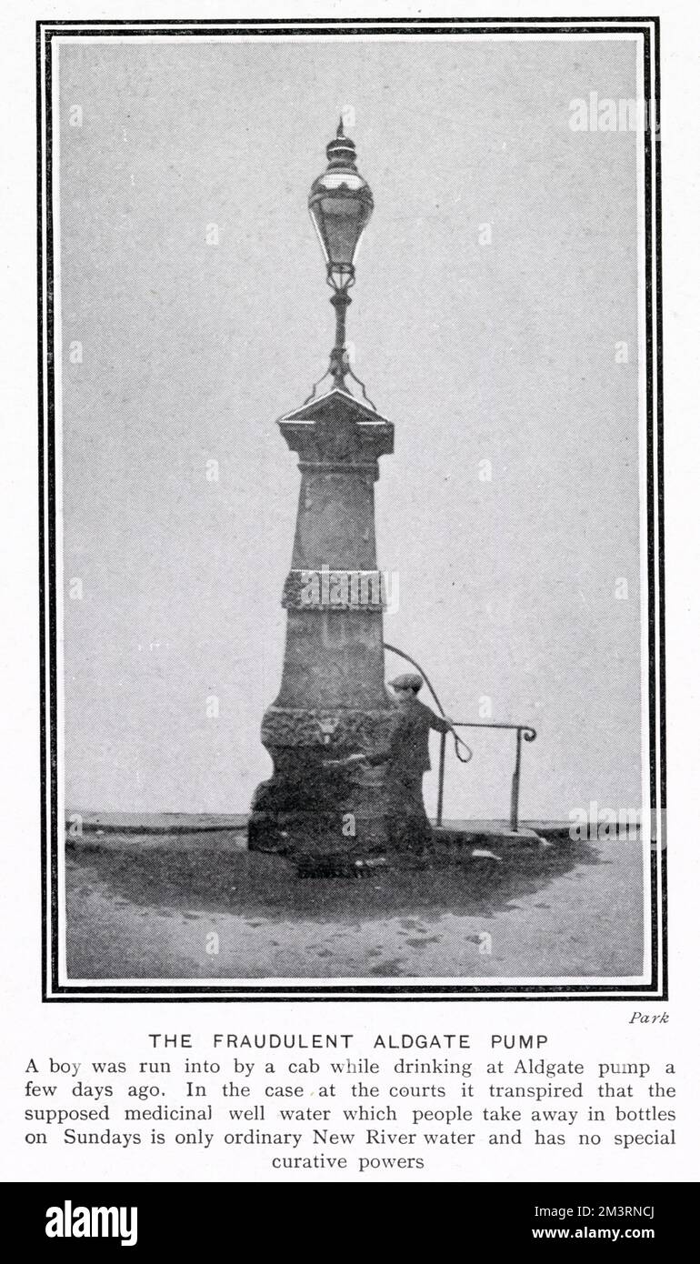 Betrügerische Aldgate-Pumpe Stockfoto