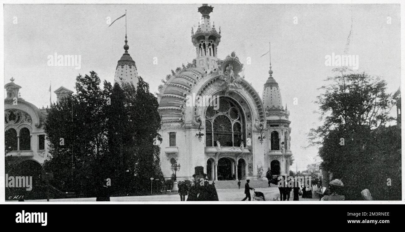 Pariser Ausstellung - Palast der Wissenschaft, Briefe und Kunst 1900 Stockfoto