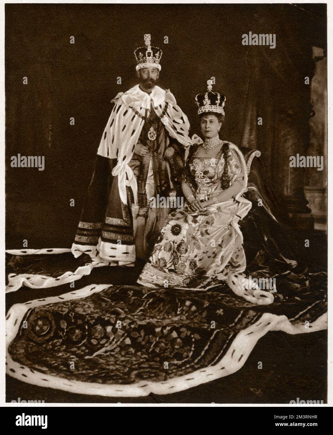 Krönung von König Georg V. und Königin Maria 1911 Stockfoto