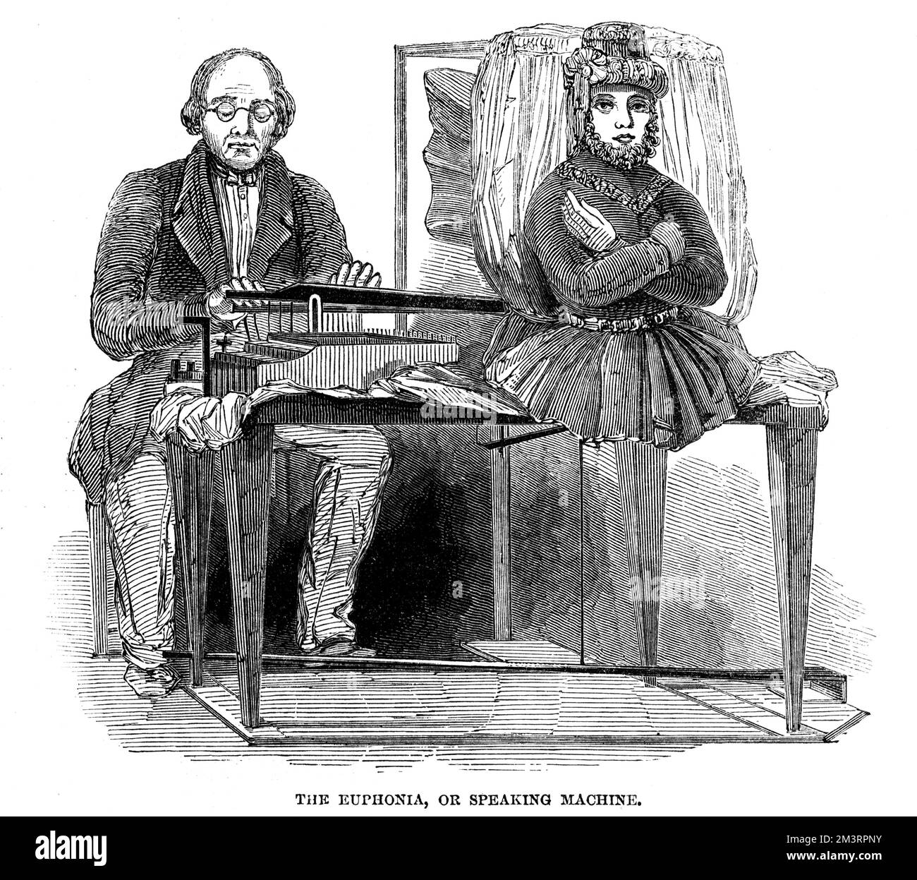 Die Euphonie oder sprechende Maschine Stockfoto